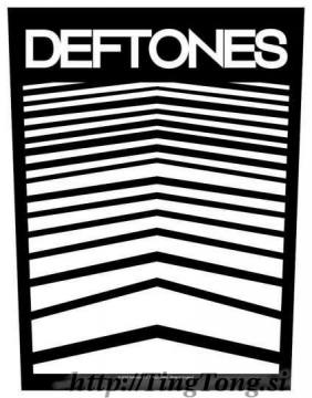Našitek Deftones Abstract Lines hrbtni 990