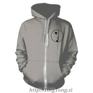 Hoodie Bauhaus – Classic Logo Zip Grey 24224