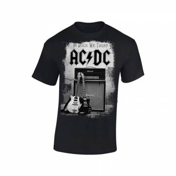 In Rock We Trust Black AC/DC T-shirt 33594