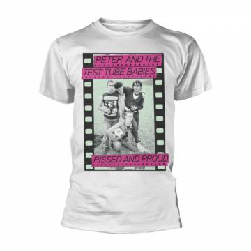 Peter And The Test Tube Babies Pisses And Proud White T-shirt 37721