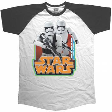 T-shirt Star Wars Classic Troopers & Logo Raglan 49388