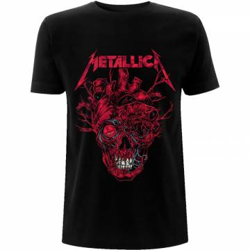 Metallica Unisex T-shirt: Heart Skull (Črna) 237636