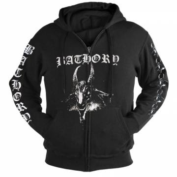 Bathory Goats Head Hoodie z zadrgo 64991