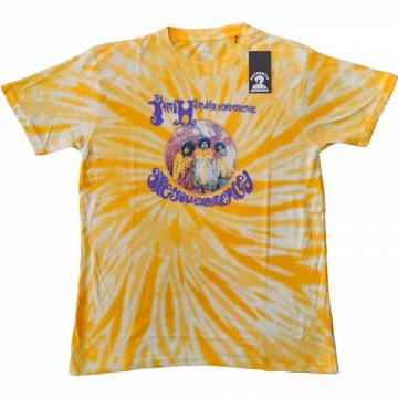 Jimi Hendrix Unisex T-Shirt: Are You Experienced (Yellow) (Wash Collection) 70688