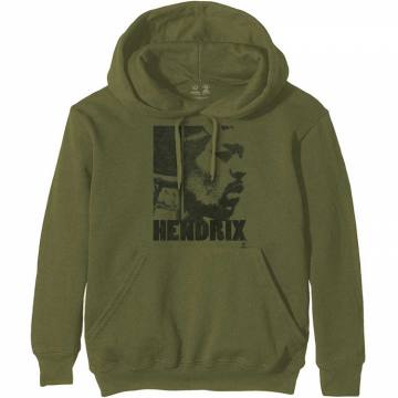 Jimi Hendrix Hoodie Let Me Live (khaki zelena) 76909