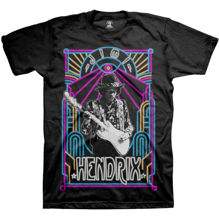 Jimi Hendrix T-shirt Electric Ladyland Neon (črna) 78783