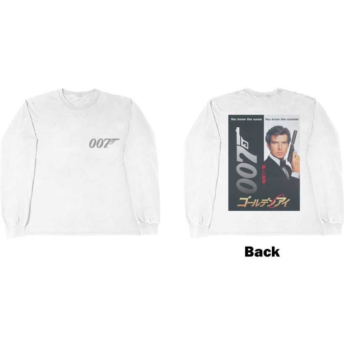 Long Sleeve T-shirt James Bond 007: Goldeneye Japanese Poster (bela) 79441