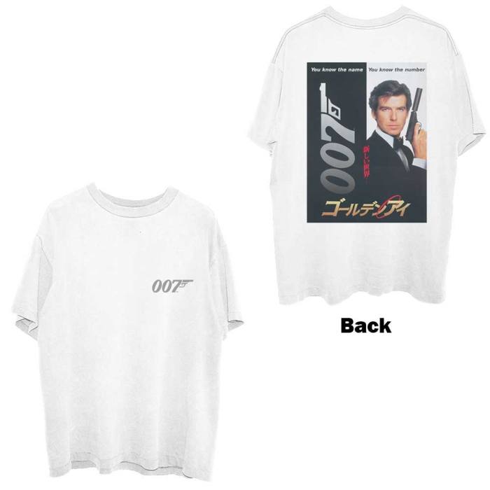 T-shirt James Bond 007: Goldeneye Japanese Poster (bela) 79489