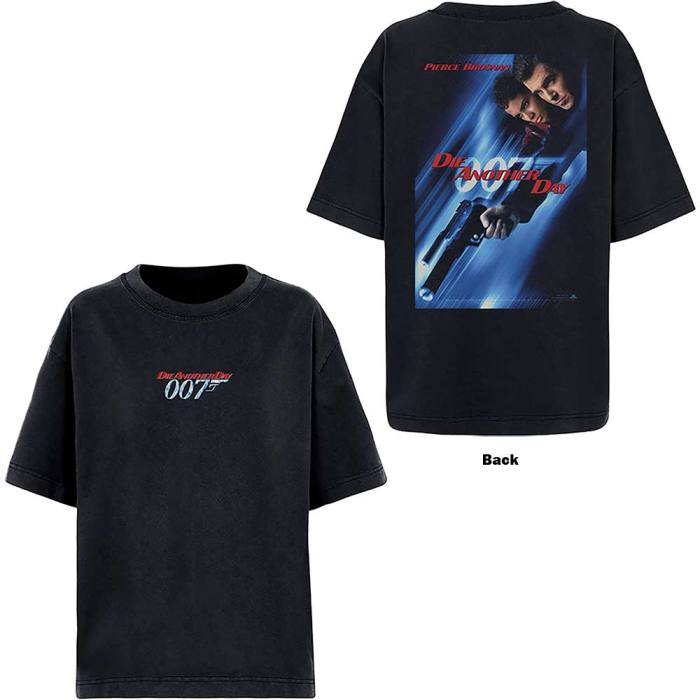 James Bond 007 Unisex T-Shirt: Die Another Day (Črna) (Zadnji print) 79555
