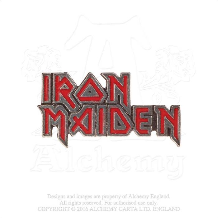 Iron Maiden Pin Badge: Enamelled Logo 79089