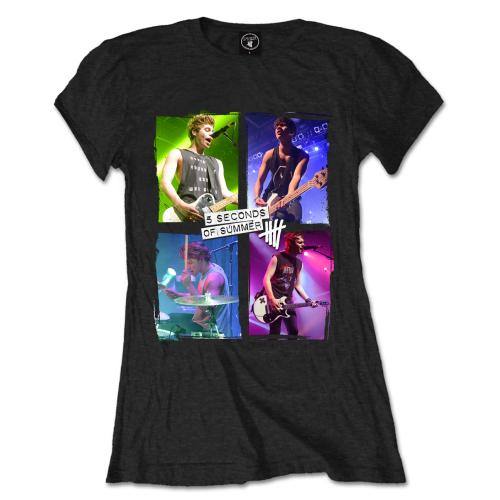 5 Seconds Of Summer girlie T-shirt Live in Colours 80184