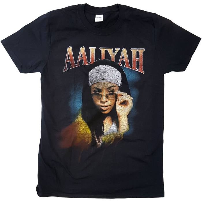 Aaliyah T-shirt Trippy (črna) 80734