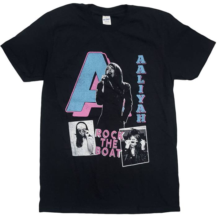 Aaliyah T-shirt Rock The Boat (črna) 80740