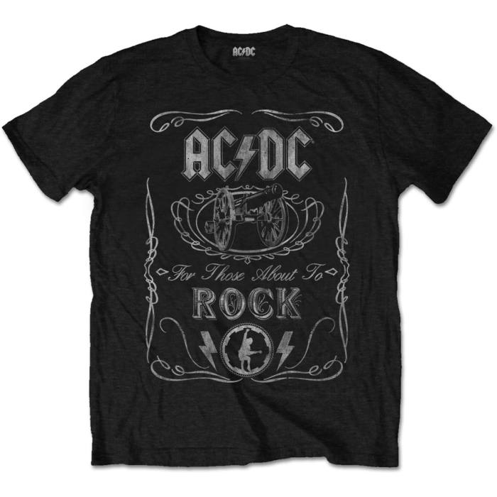 T-shirt AC/DC Cannon Swig Vintage (črn) 81138