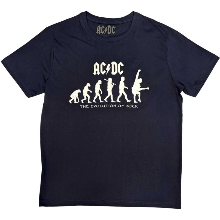 AC/DC T-shirt Evolution Of Rock (Navy Blue) 81245