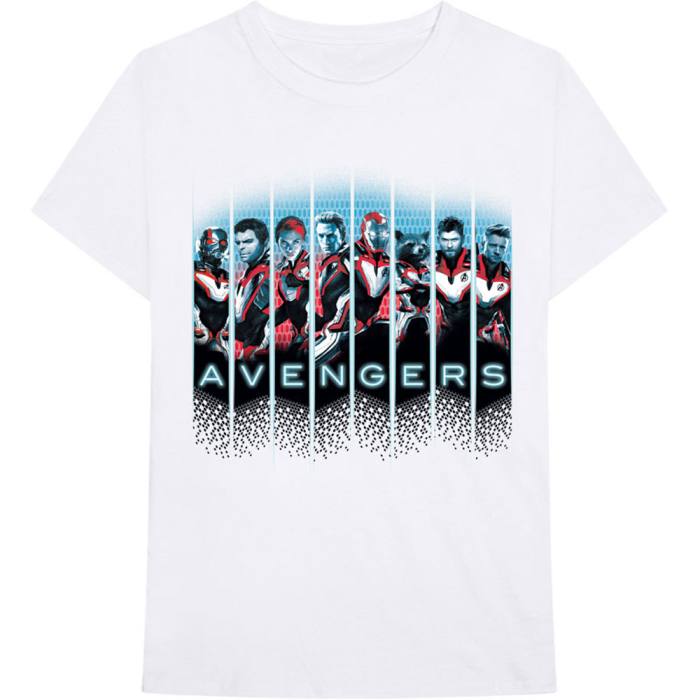 Marvel Comics Unisex T-Shirt: Avengers Portraits (White) 82469