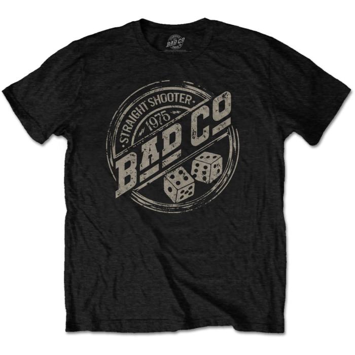 Bad Company T-shirt: Straight Shooter Roundel (črna) 82531