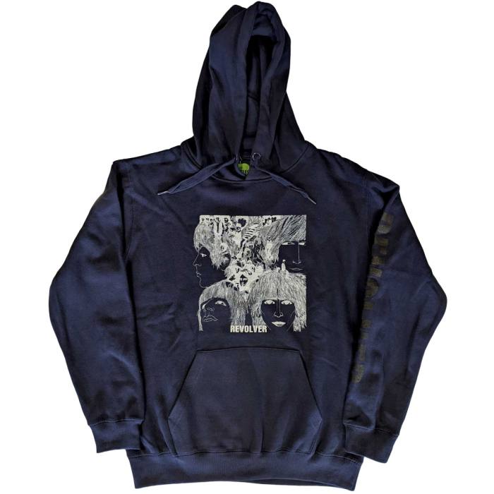 The Beatles Hoodie Reverse Revolver (Navy Blue) 83070