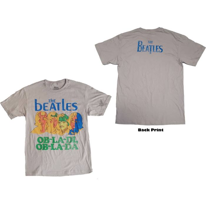 T-shirt Beatles Vintage Ob La Di Grey 83348