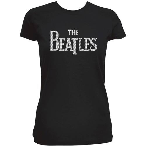 The Beatles Girlie Shirt Drop T Crystals 83488