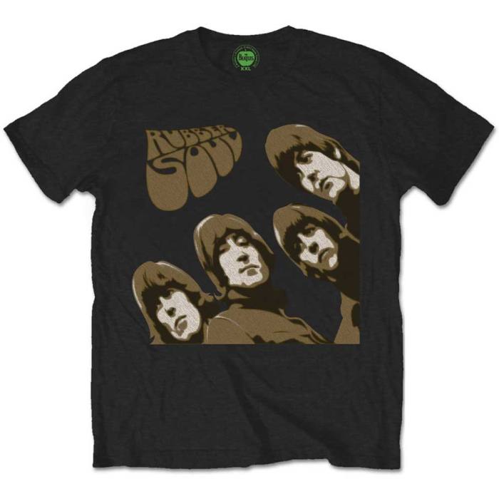 T-shirt The Beatles – Rubber Soul Sketch (črna) 83536