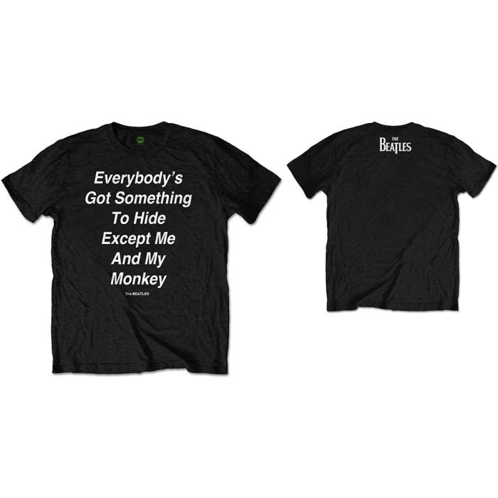 The Beatles Unisex T-shirt: Me and My Monkey (črn) 83867
