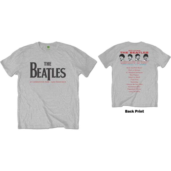 The Beatles T-shirt Candlestick Park (siva, back print) 83969