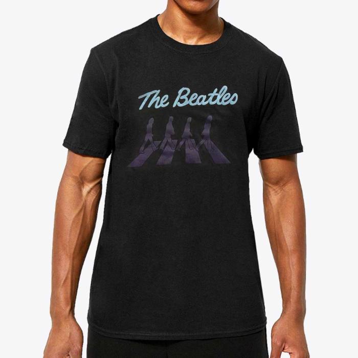 The Beatles T-shirt: Crossing Silhouettes (črna) 84298