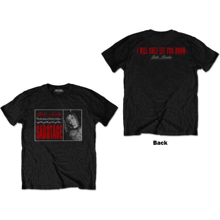Bebe Rexha T-shirt Sabotage - Let You Down (črna, back print) 84564