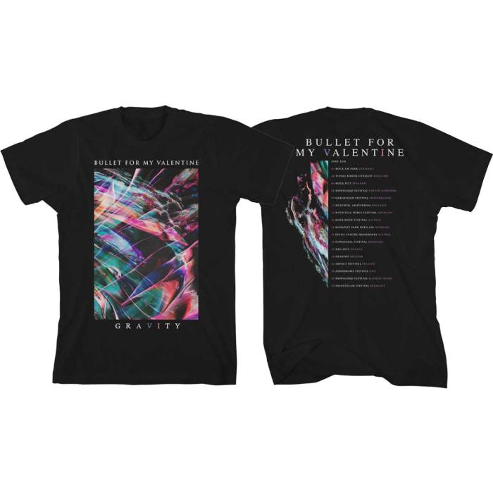 Bullet For My Valentine T-shirt: Gravity Euro Tour 2018 (Zadnji tisk) (Ex-Tour) 84699