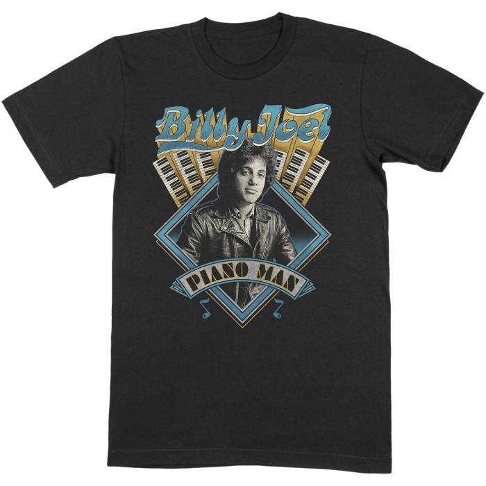 T-shirt Billy Joel Piano Man črna 84879