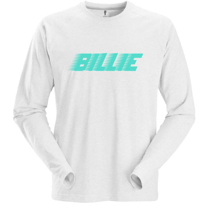 Billie Eilish T-shirt dolgi rokav Racer Logo (bela) 84985