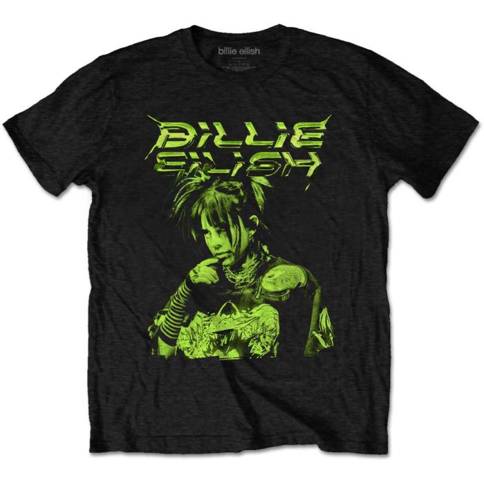 Billie Eilish T-shirt: Illustration (Črna) 85175