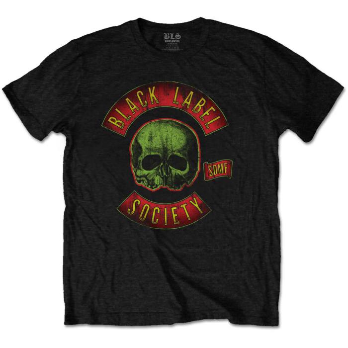 Green Skull Logo T-shirt Black Label Society 85514