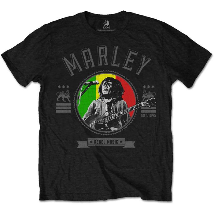 T-shirt Bob Marley Rebel Music Seal 85633