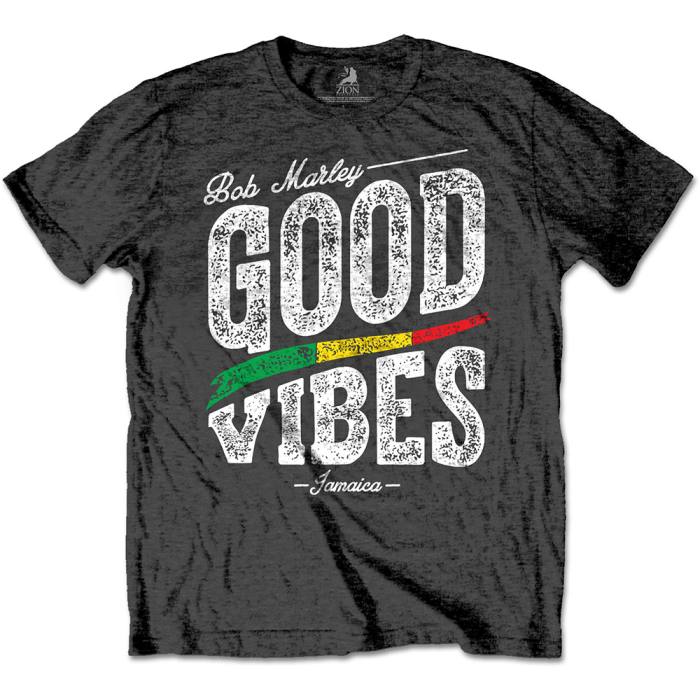 T-shirt Bob Marley – Good Vibes (charcoal grey) 85639