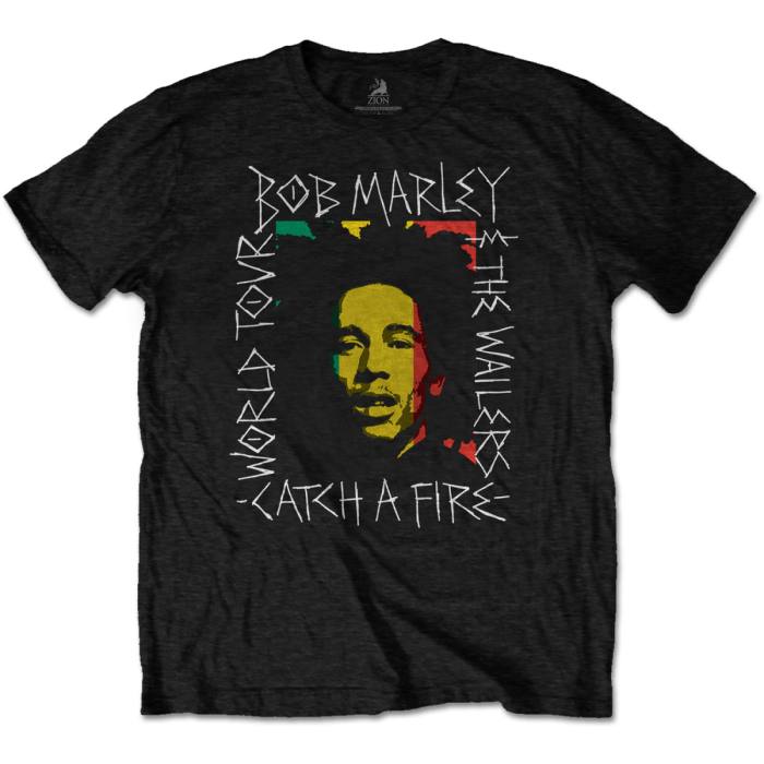 Bob Marley T-shirt: Rasta Scratch (Črna) 85657