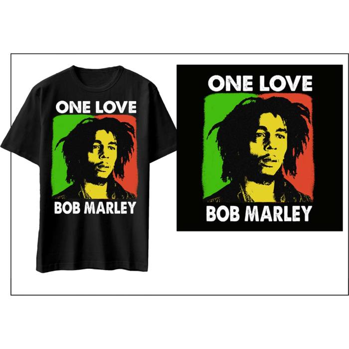 Bob Marley Unisex T-shirt: One Love (Black) 85705
