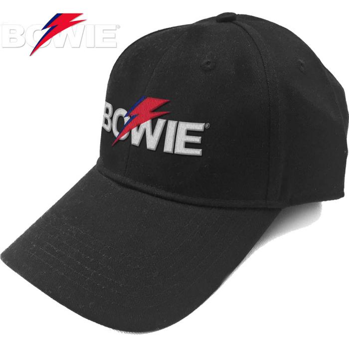 David Bowie Unisex Kapa Baseball: Aladdin Sane Bolt Logo (Črna) 86366