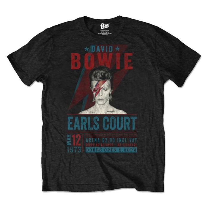 David Bowie T-shirt: Earls Court '73 (Črna, ekološka) 86378