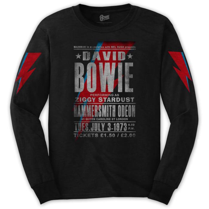 David Bowie T-shirt dolgi rokav Hammersmith Odeon 86416