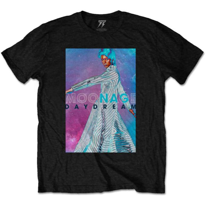 David Bowie Unisex T-shirt: Moonage Space (Črna) 86519