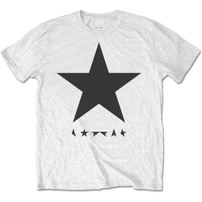 David Bowie Unisex T-shirt: Blackstar on White 86666