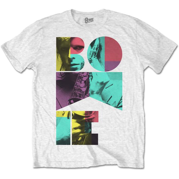 David Bowie Colour Sax T-shirt 86676