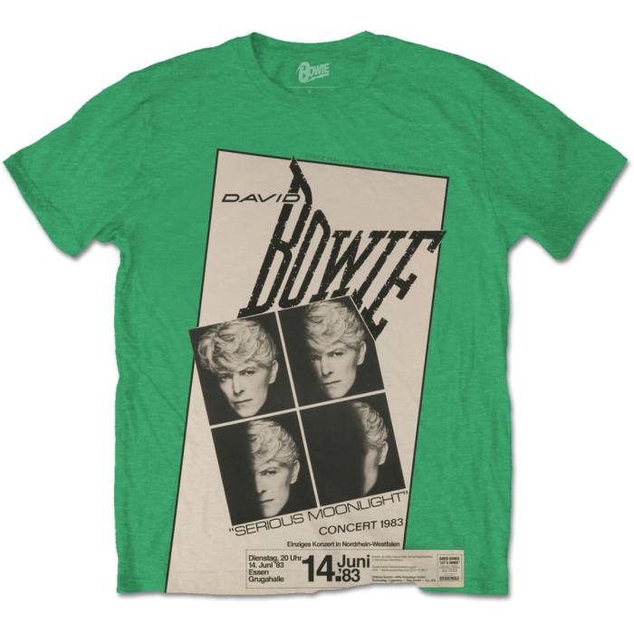 David Bowie T-shirt Concert '83 (zelena) 86742