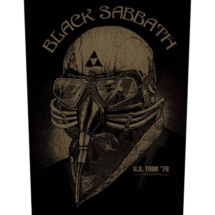 Hrbtni našitek Black Sabbath US Tour 1978 86947