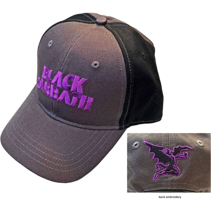 Purple Logo Kapa Baseball Dvobarvna Black Sabbath 87103