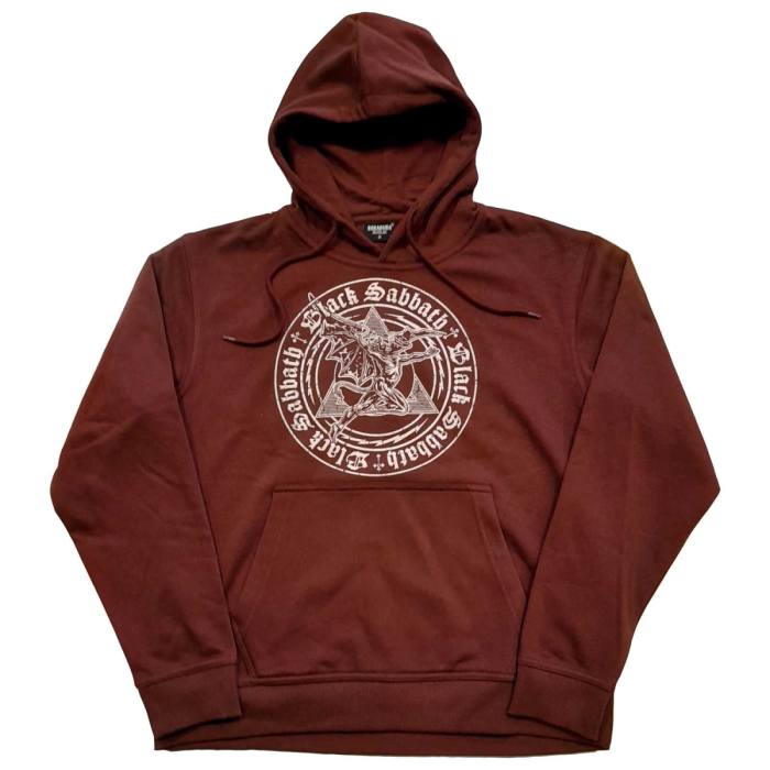 Black Sabbath Unisex Pullover Hoodie: Henry Pyramid Emblem (Rjava) 87181