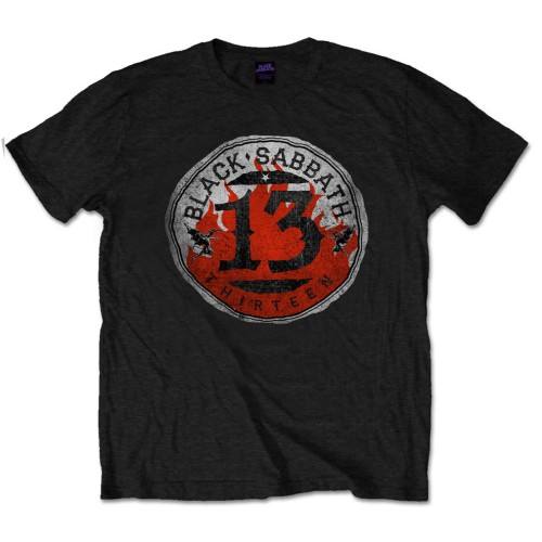 T-shirt Black Sabbath 13 Logo Flames 87269