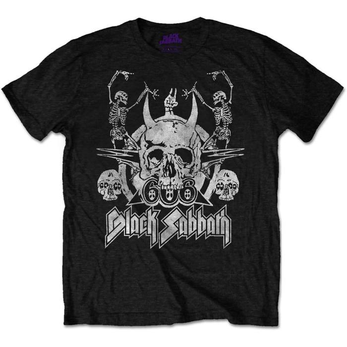 T-shirt Black Sabbath – Dancing Skeletons (črna) 87327